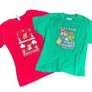 Super Mario kids 4T Graphic T-Shirts bundle